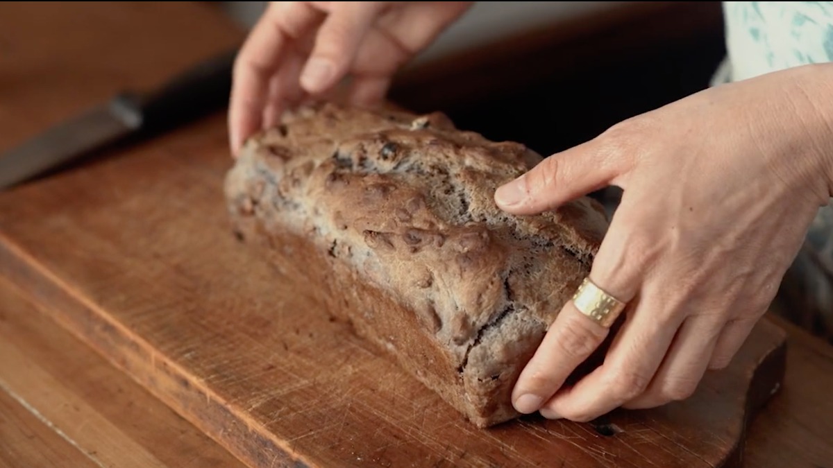 Pan de pasas y nueces